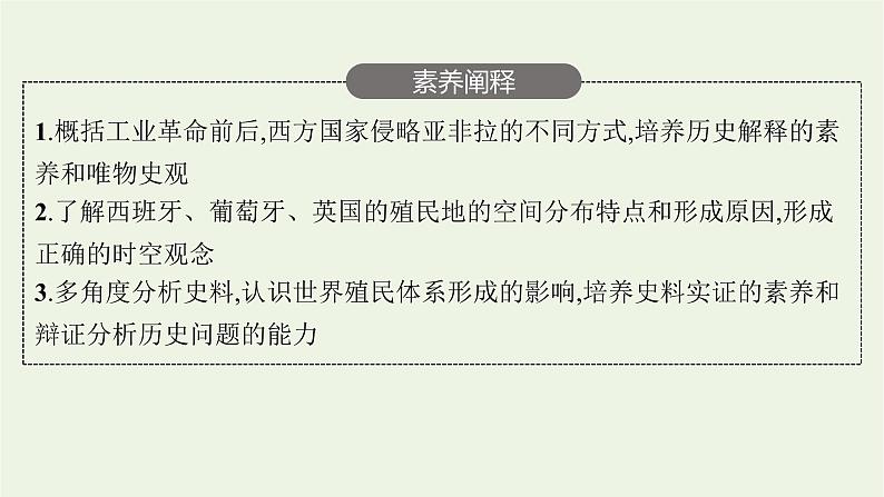 部编版高中历史必修下册第六单元世界殖民体系与亚非拉民族独立运动第12课资本主义世界殖民体系的形成课件05