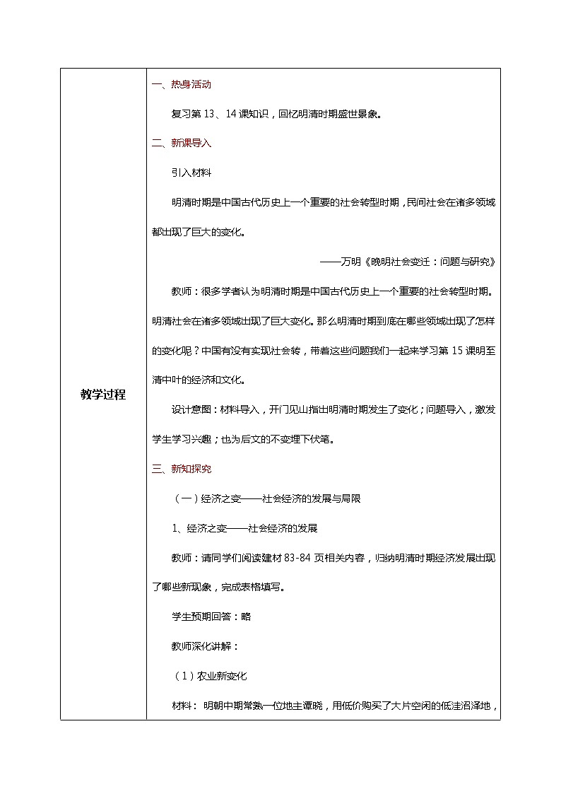 第15课 《明至清中叶的经济与文化》课件+教案02