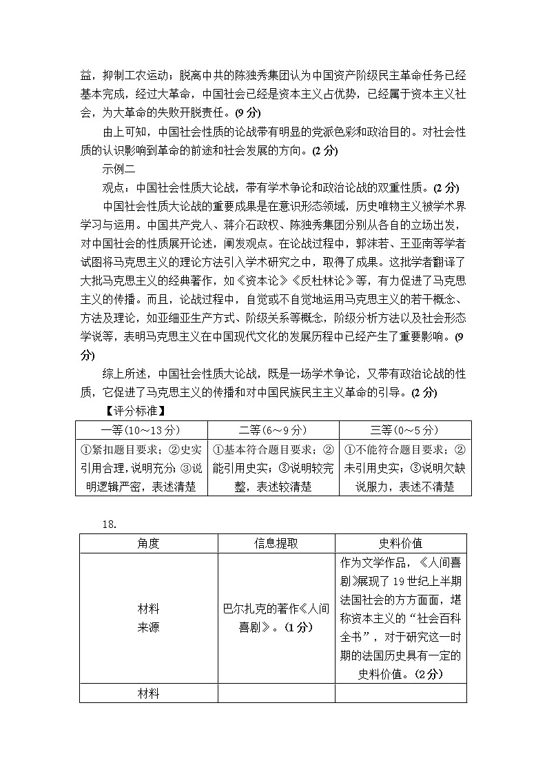 历史评分标准-河北版-“决胜新高考·名校交流“2021届高三3月联考卷第2页