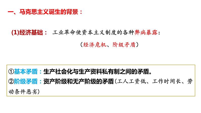 2021-2022学年必修中外历史纲要下册第11课马克思主义的诞生与传播课件(共40张PPT)第5页