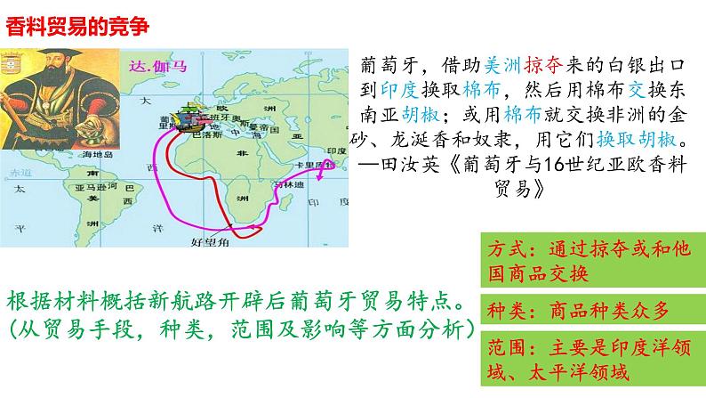 2021-2022学年高中历史统编版（2019）选择性必修二第8课 世界市场与商业贸易 课件05