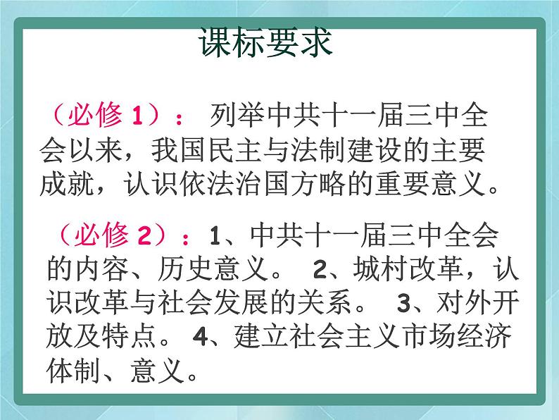 岳麓版历史选修1第17课 改革开放的新时代课件02