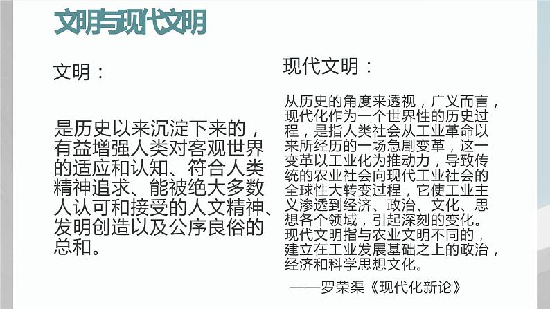 探究活动课二 古老文化与现代文明 课件 新课标高中历史选修一第3页