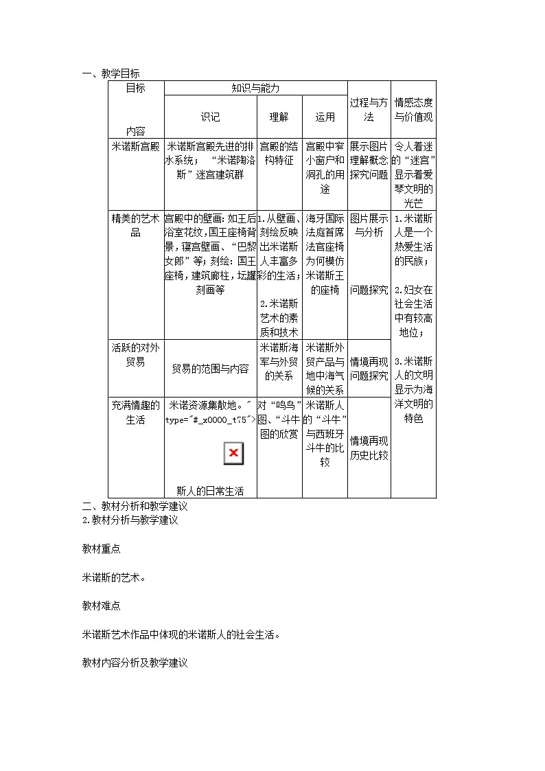 3.3克里特文明的重现 教案 新课标高中历史选修五01
