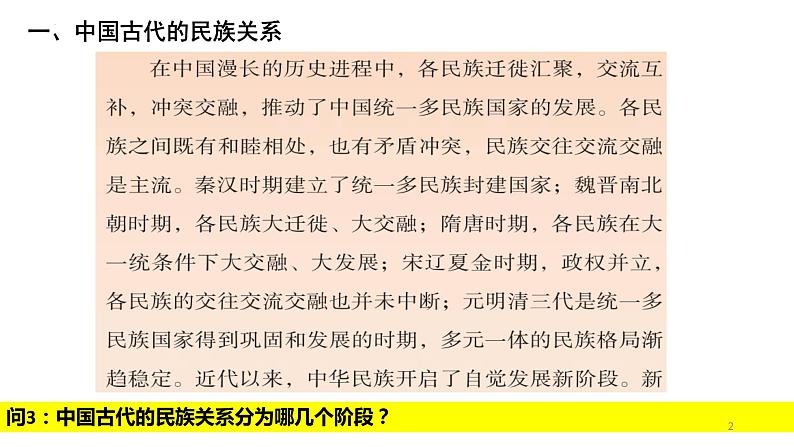 2021-2022学年高中历史统编版（2019）选择性必修一第11课 中国古代的民族关系与对外关系 课件第2页