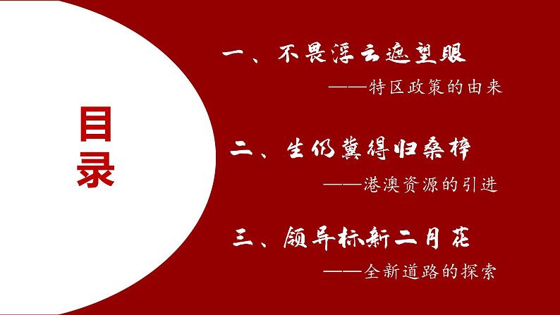 高中历史 中国特色社会主义道路的开辟与发展 课件第3页