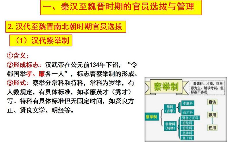 2021-2022学年高中历史统编版（2019）选择性必修一第5课 中国古代官员的选拔与管理 课件第4页