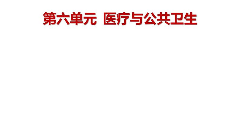 2021-2022学年高中历史统编版（2019）选择性必修二第14课  历史上的疫病与医学成就 课件01