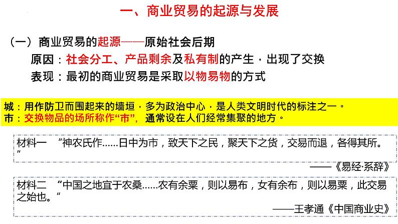 2021-2022学年高中历史统编版（2019）选择性必修二第7课   古代的商业贸易课件02