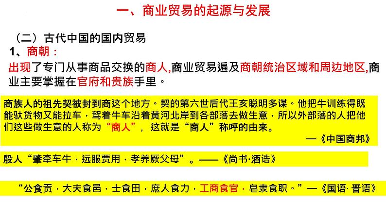 2021-2022学年高中历史统编版（2019）选择性必修二第7课   古代的商业贸易课件03