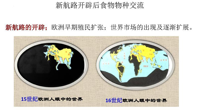 2021-2022学年高中历史统编版（2019）选择性必修二第2课 新航路开辟后的食物物种交流 课件第6页