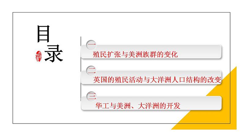 2021-2022学年统编版（2019）高中历史选择性必修3 第7课  近代殖民活动和人口的跨地域转移 课件04