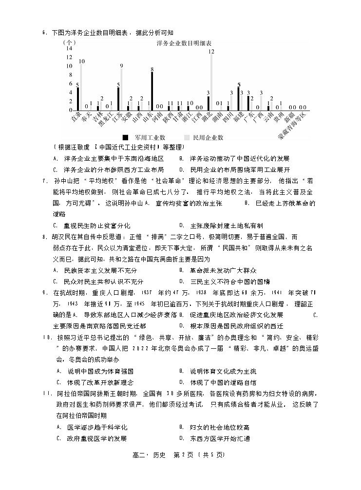 高二历史第2页