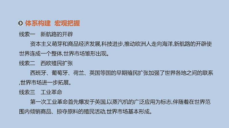 人教版高考历史二轮复习专题5-资本主义世界市场的形成与发展课件第3页