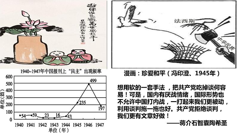 2022-2023学年高中历史统编版2019必修中外历史纲要上册第25课《人民解放战争》课件第5页