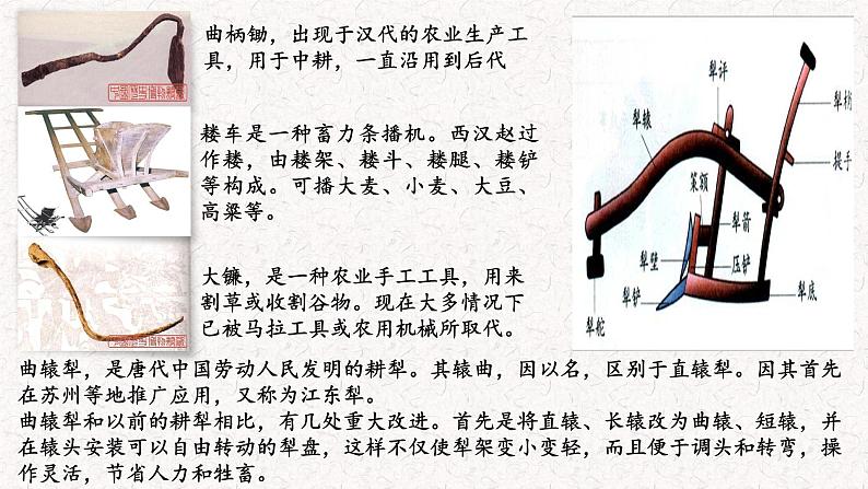 2021-2022学年统编版（2019）高中历史选择性必修2 第4课 古代的生产工具与劳作 课件第3页