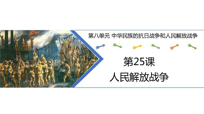 2022-2023学年高中历史统编版（2019）必修中外历史纲要上册第25课 人民解放战争 课件01