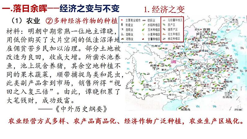 2022-2023学年高中历史统编版（2019）必修中外历史纲要上册第15课  明至清中叶的经济与文化 课件第4页