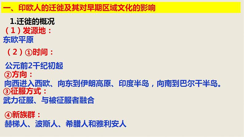 2021-2022学年高中历史统编版（2019）选择性必修三第6课 古代人类的迁徙和区域文化的形成 课件03