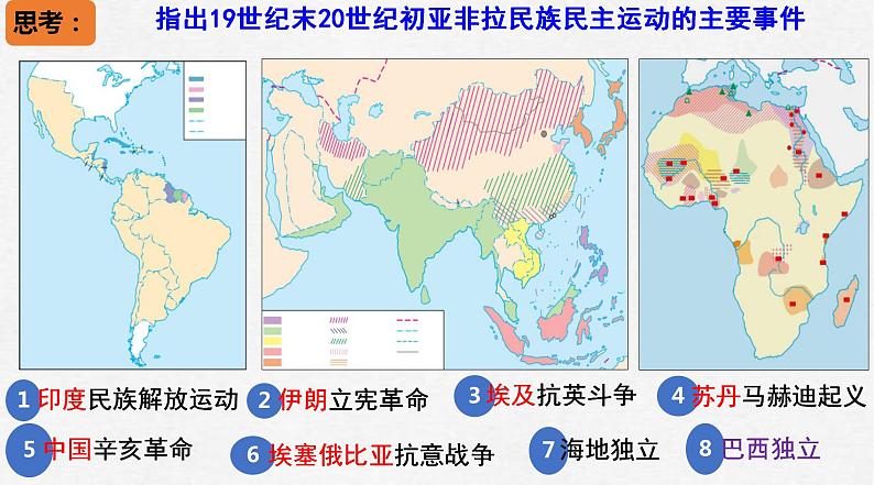 2021-2022学年高中历史统编版（2019）必修中外历史纲要下册第16课 亚非拉民族民主运动的高涨 课件第1页