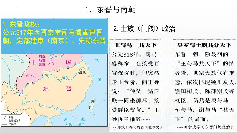 2022-2023学年高中历史统编版（2019）必修中外历史纲要上册第5课 三国两晋南北朝的政权更迭与民族交融 课件第8页