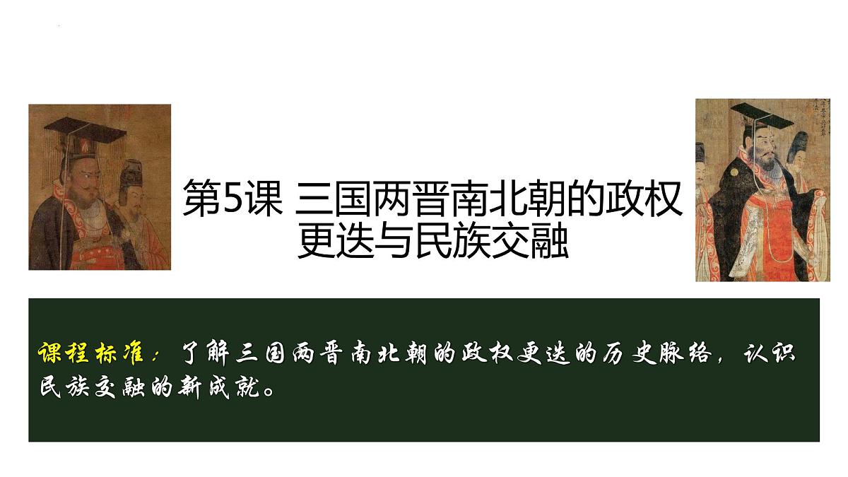 2022-2023学年高一上学期统编版（2019）必修中外历史纲要上第5课 三国两晋南北朝的政权更迭与民族交融 课件第2页