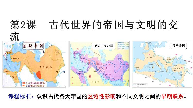 2021-2022学年高中历史统编版2019必修中外历史纲要下册第2课   古代世界的帝国与文明的交流 课件第2页