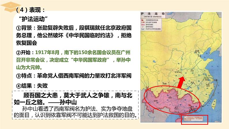 2022-2023学年高中历史统编版2019必修中外历史纲要上册第20课 北洋军阀统治时期的政治、经济与文化 课件08