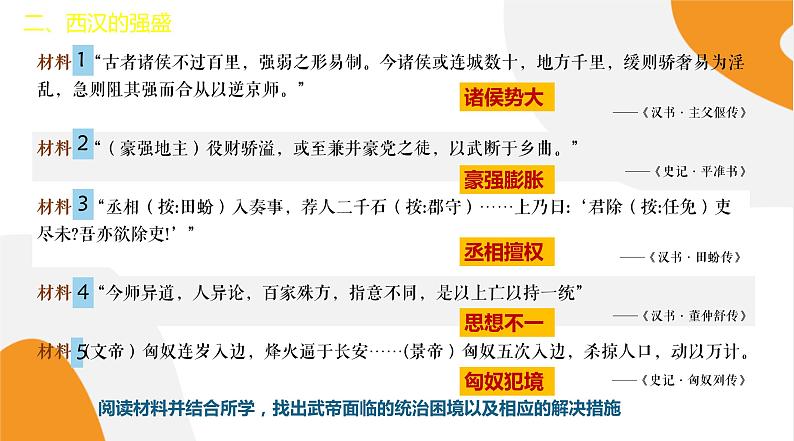 配套新教材高中历史必修上 1.4《西汉与东汉——统一多民族封建国家的巩固》课件PPT第7页