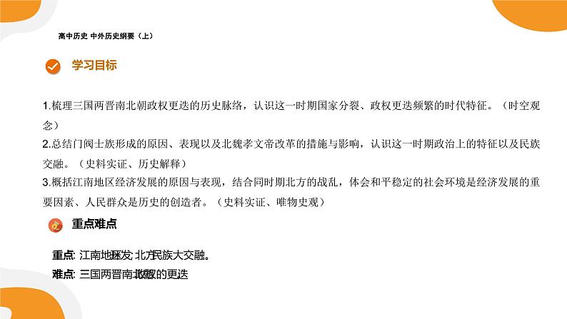 配套新教材高中历史必修上 2.5《三国两晋南北朝的政权更迭与民族交融》课件PPT第2页