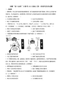 2023届安徽省十联考高三上学期第一次教学质量历史试题及答案