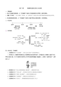 2020-2021学年第7课 隋唐制度的变化与创新学案