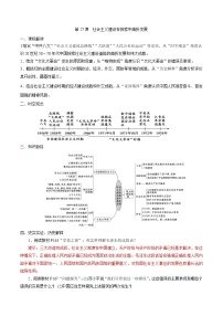 高中历史人教统编版(必修)中外历史纲要(上)第27课 社会主义建设在探索中曲折发展学案