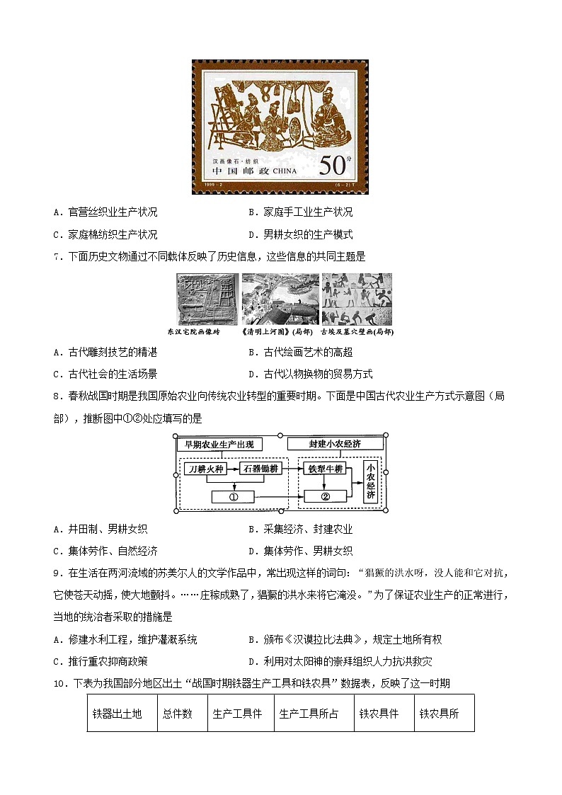 高中历史选修二 第4课 古代的生产工具与劳作（无答案）第2页