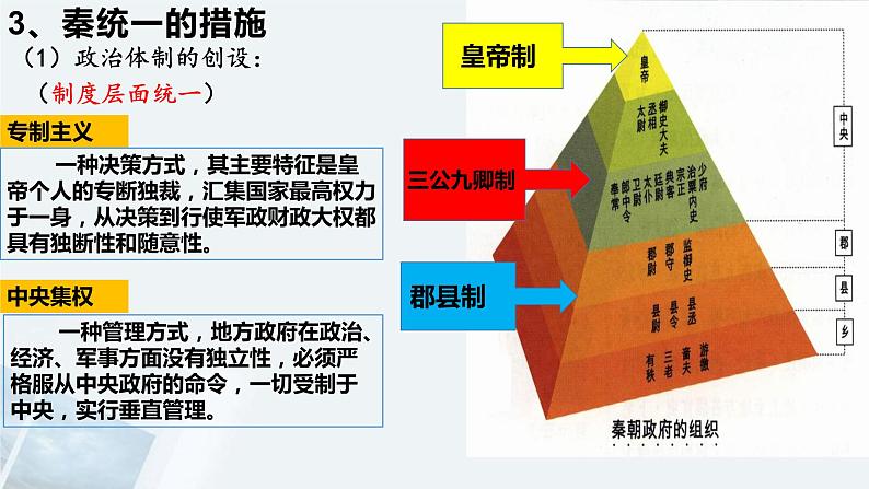 2022-2023学年高中历史统编版（2019）必修中外历史纲要上册第3课 秦统一多民族封建国家的建立 课件08