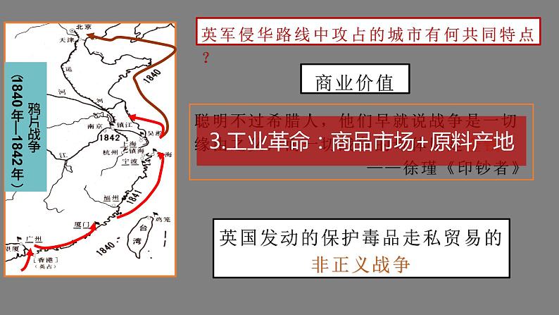 2022-2023学年高中历史统编版（2019）必修中外历史纲要上册第16课  两次鸦片战争 课件第7页