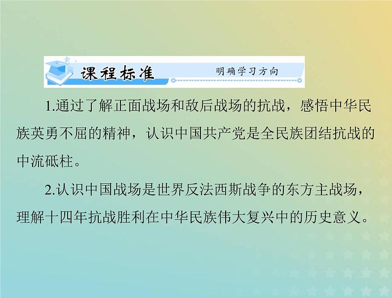 2023版新教材高考历史一轮总复习第八单元第24课全民族浴血奋战与抗日战争的胜利课件部编版必修中外历史纲要上第2页