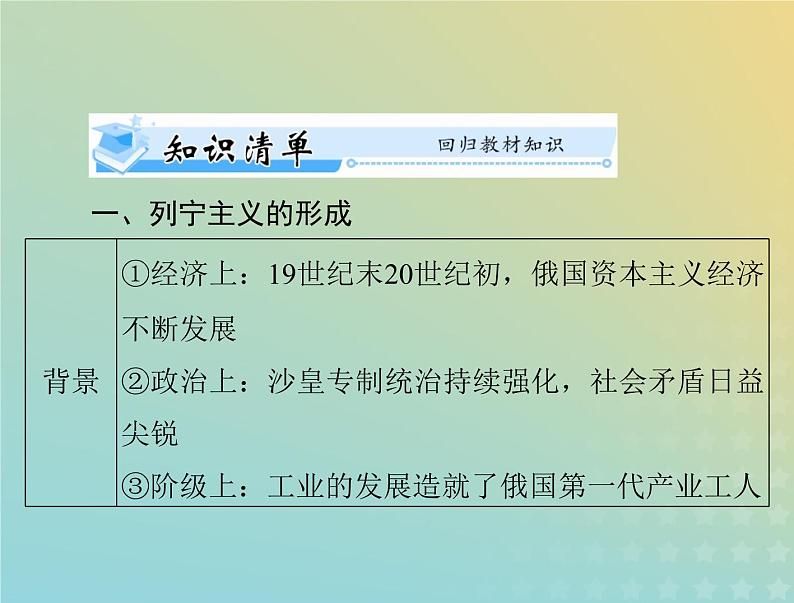 2023版新教材高考历史一轮总复习第七单元第15课十月革命的胜利与苏联的社会主义实践课件部编版必修中外历史纲要下第3页