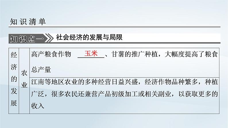 2023版新教材高考历史一轮总复习第三单元第9讲明至清中叶的经济与文化课件03