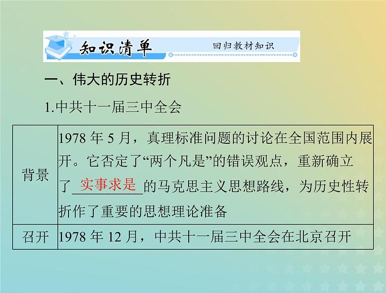 2023版新教材高考历史一轮总复习第十单元第28课中国特色社会主义道路的开辟与发展课件部编版必修中外历史纲要上03