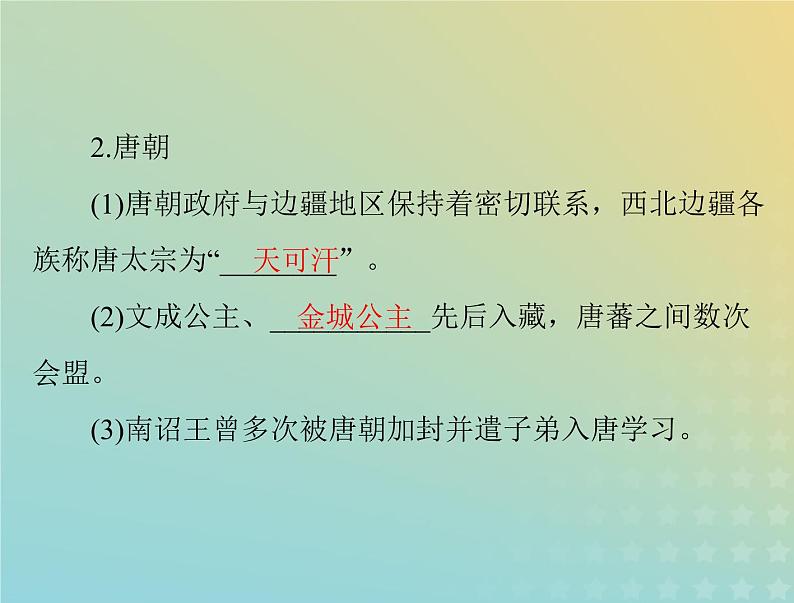 2023版新教材高考历史一轮总复习第四单元第11课中国古代的民族关系与对外交往课件部编版选择性必修1第6页