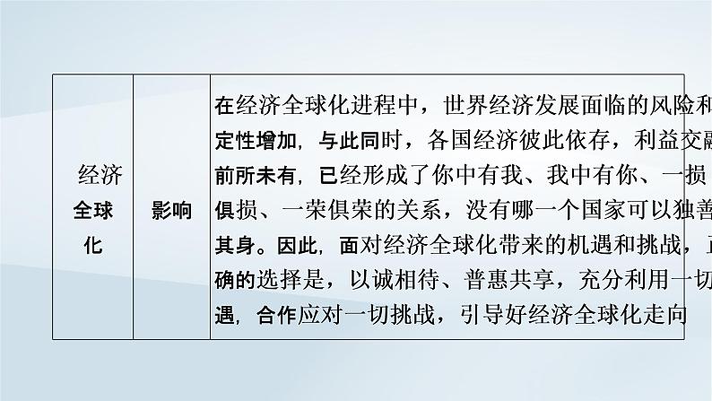 2023版新教材高考历史一轮总复习第十一单元第34讲当代世界发展的特点与主要趋势课件第8页