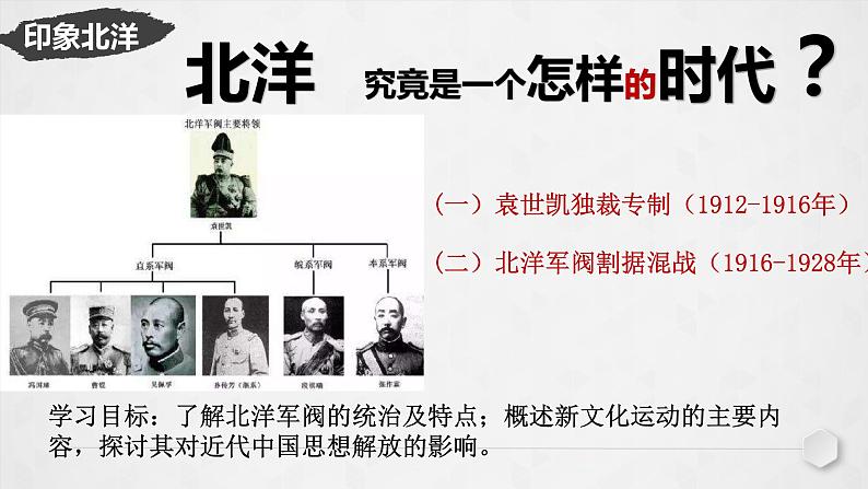 第20课 北洋军阀统治时期的政治、经济与文化 课件--2022-2023学年高中历史统编版（2019）必修中外历史纲要上册第2页