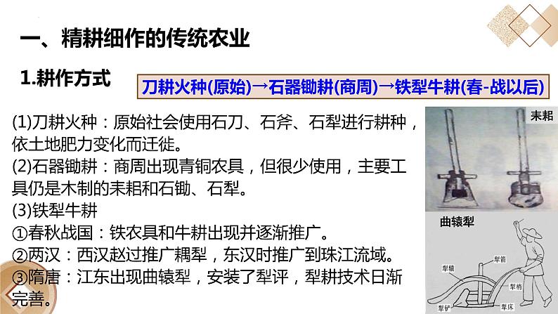 古代中国的农业经济  复习课件--2023届人民版高中历史必修2一轮复习第4页