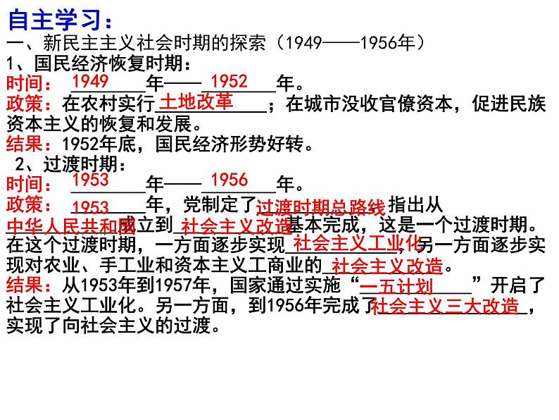 中国社会主义建设发展道路的探索 课件--2022届高三岳麓版历史必修2一轮复习第4页