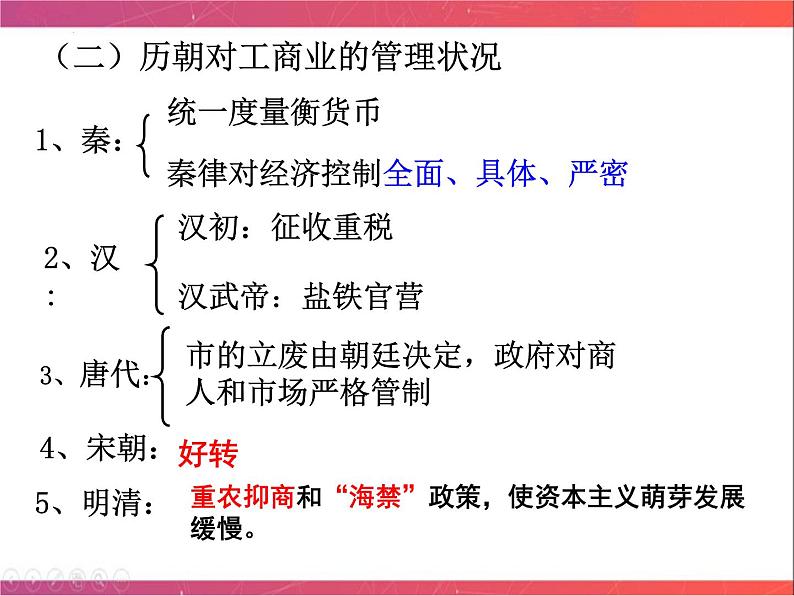 第17讲 古代中国的经济政策 课件--2023届陕西省铜川市王益中学高三人民版历史必修2一轮复习05