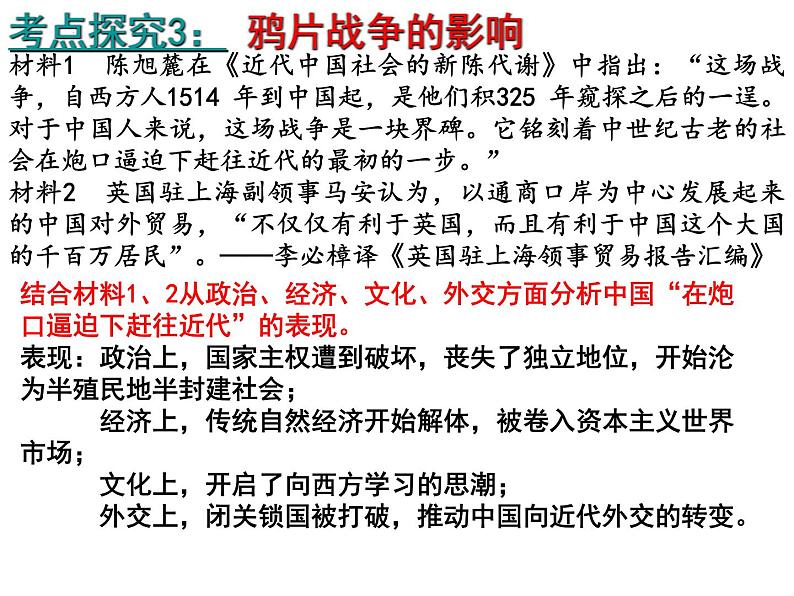 第四单元 内外忧患与中华民族的奋起  课件--2022届高三岳麓版必修一历史一轮复习第8页