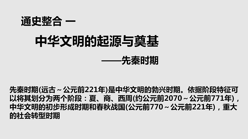 中华文明的起源与奠基——先秦时期 课件--2023届高三统编版历史一轮复习第3页