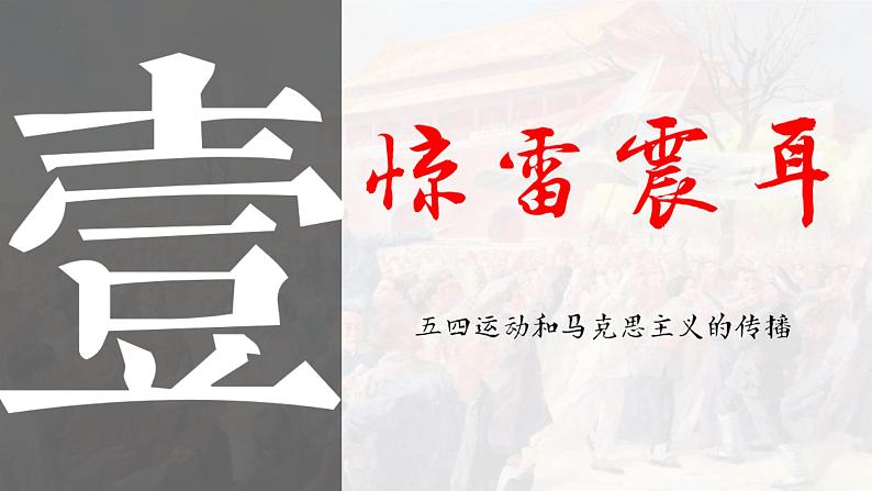 2022-2023学年高中历史统编版（2019）必修中外历史纲要上册第21课 五四运动与中国共产党的诞生 课件03