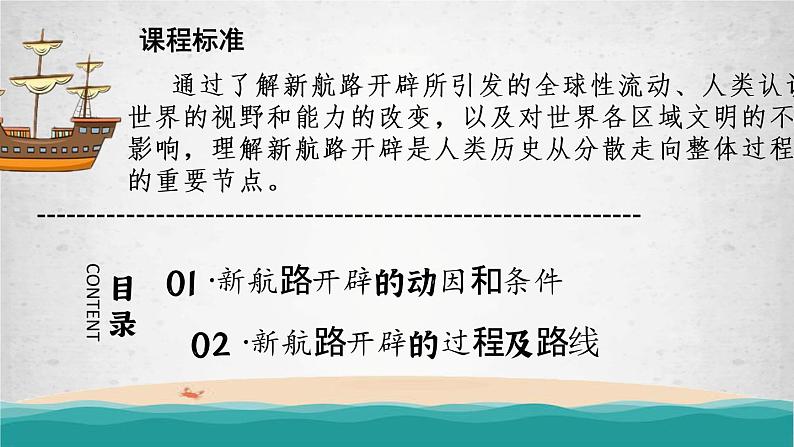 2021-2022学年高中历史统编版（2019）必修中外历史纲要下册第6课 全球新航的开辟 课件第3页